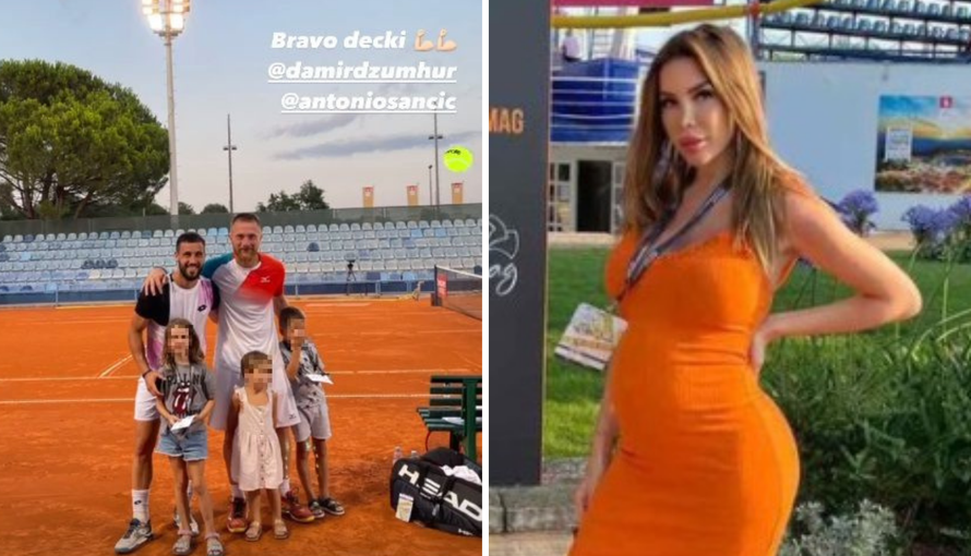 Barbara Šegetin bodri dečka na ATP turniru u Umagu: U uskoj haljini pokazala trudnički trbuh