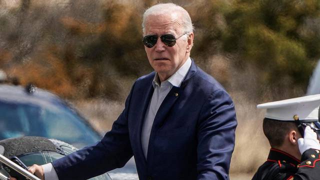 U.S. President Joe Biden departs from Rehoboth Beach, Delaware