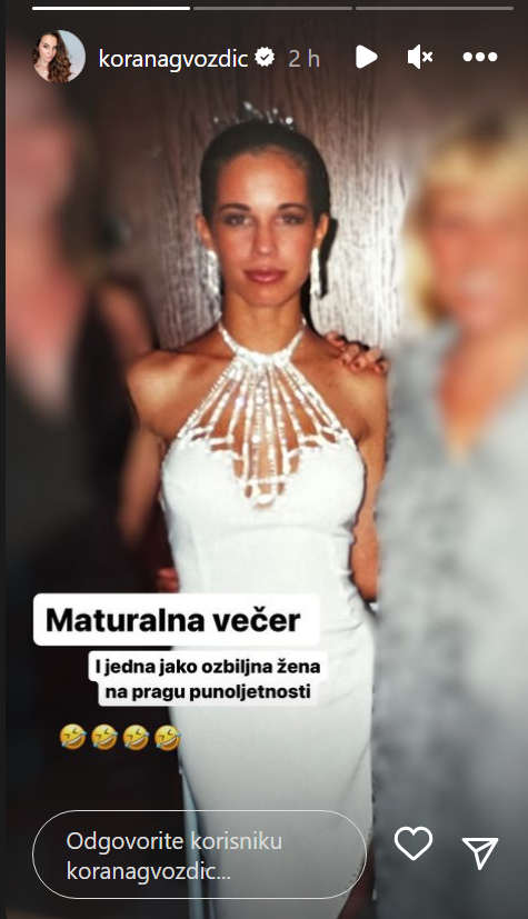 Korana Gvozdić pokazala kako je izgledala prije 23 godine u srednjoj školi: 'Moja maturalna'