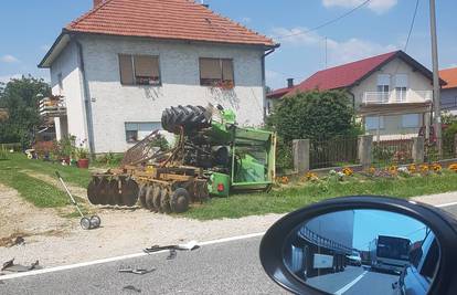 Sudario se  s kamionom blizu Čakovca: Traktor se prevrnuo