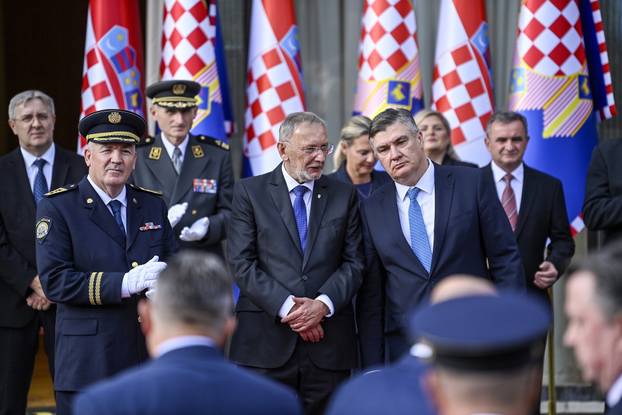 Zagreb: Svečani prijem povodom Dana policije u Predsjedničkim dvorima