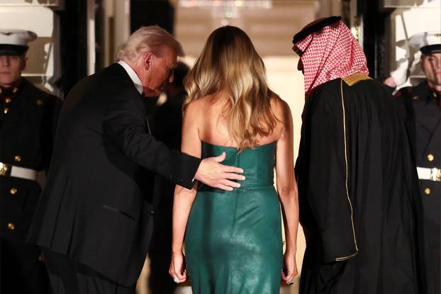 U.S. President Donald Trump hosts dinner for Saudi Crown Prince Mohammed bin Salman, at the White House in Washington