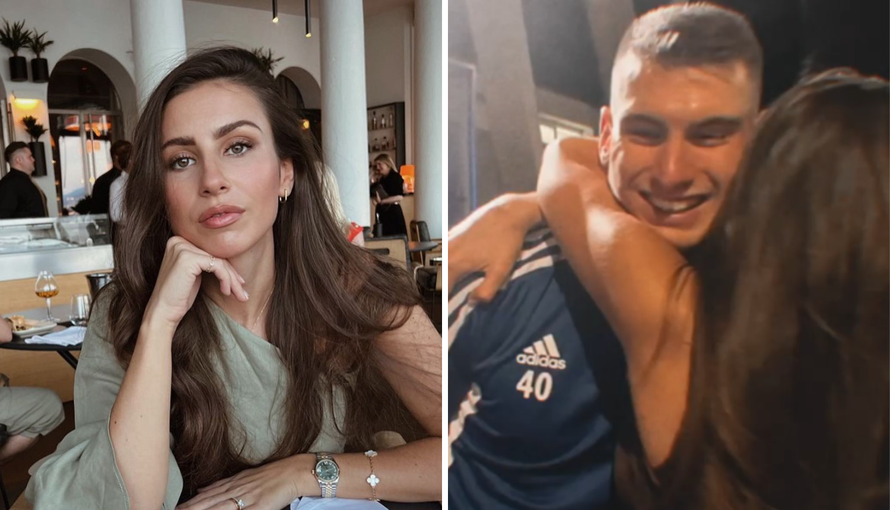 Livakovićeva Helena strastveno navijala na tribinama, a nakon pobjede dotrčala mu u zagrljaj