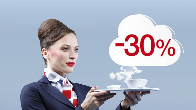 Croatia Airlines ponovno vas nagrađuje s 30% popusta!