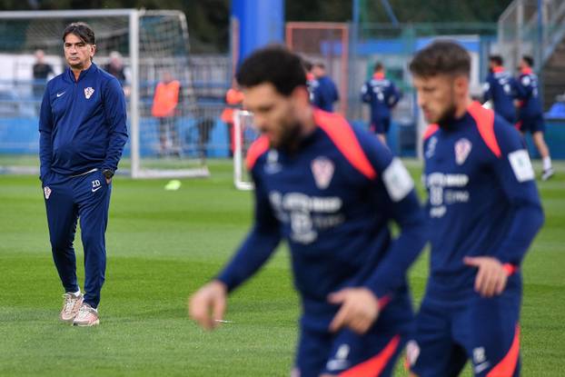 Varaždin: Trening hrvatske nogometne reprezentacije