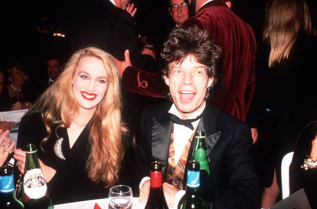 MICK JAGGER AND JERRY HALL. PICTURES /