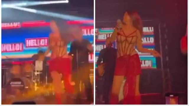 VIDEO Severina se spotaknula i pala na pozornici dok je pjevala