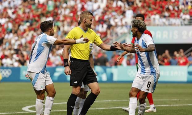 Football - Men's Group B - Argentina vs Morocco