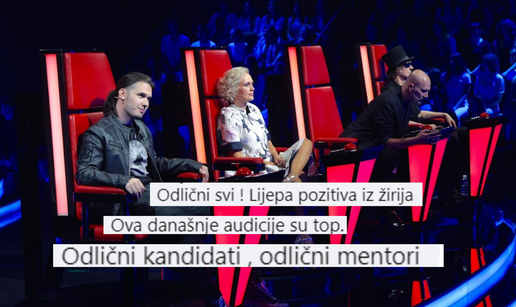 Gledatelji 'The Voicea' hvale žiri i natjecatelje: 'Bravo! Odlični su svi. Lijepa pozitiva iz žirija...'