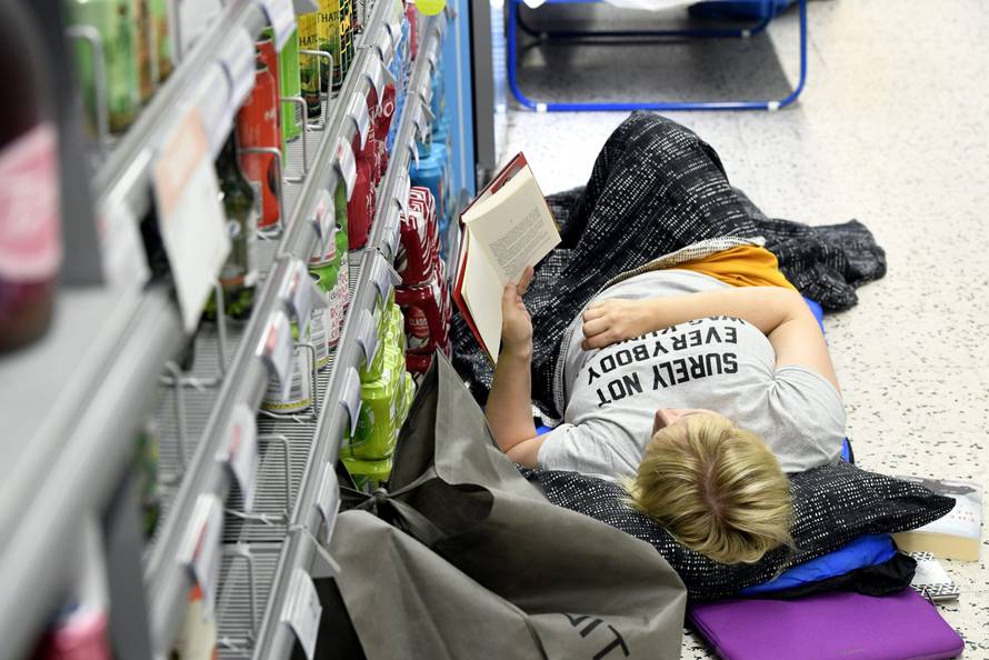 Supermarket sleepover in Helsinki