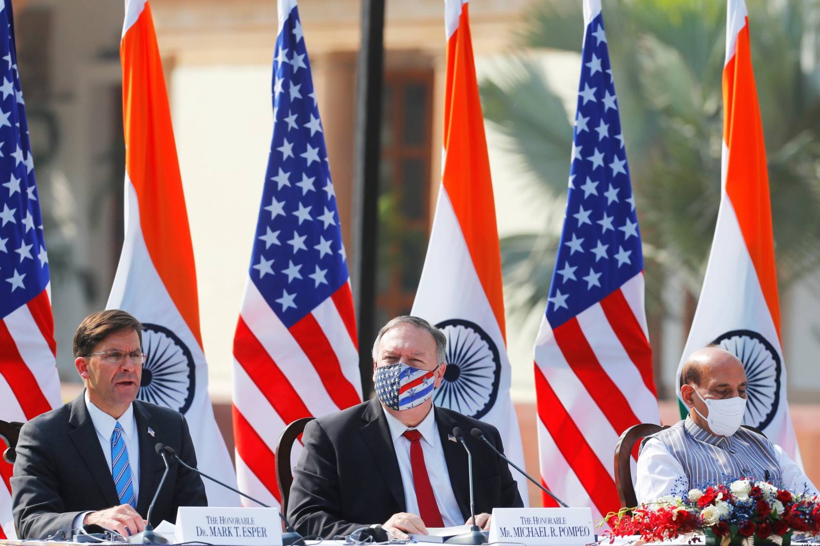 U.S. Secretary of State of Mike Pompeo and U.S. Defense Secretary Mark Esper visit India