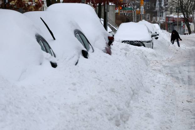 Winter snow storm hits Somerville