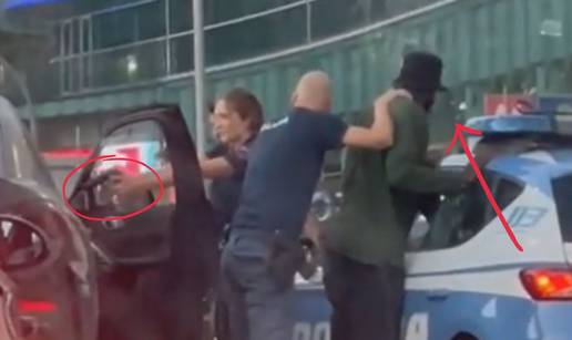 VIDEO Policija gre&scaron;kom hvatala zvijezdu Milana, a njegovog suputnika dr&zcaron;ala na ni&scaron;anu...