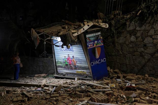 Aftermath of an earthquake in Caracas