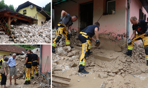 FOTO Odron zatrpao kuće nakon obilnih kiša u Sloveniji, morali su evakuirati ljude iz sela