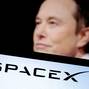 FILE PHOTO: Illustration shows SpaceX's logo and Elon Musk