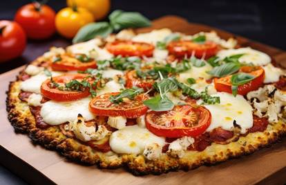 Super zdrava pizza sa tijestom od cvjetače za prste polizati
