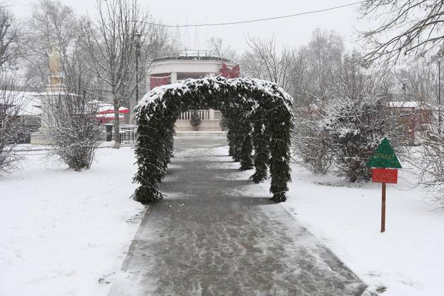 Prvi ovogodišnji snijeg u Bjelovaru
