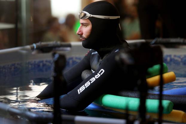 Rijeka: Svjetski rekord Vitomira Maričića, zadržao dah pod vodom 29 minuta i tri sekunde