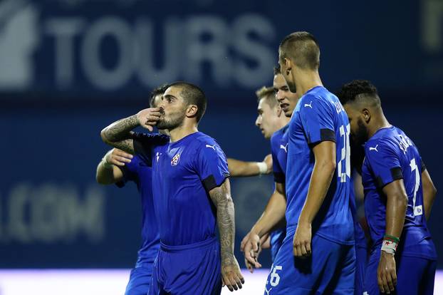 Zagreb: Slavlje nogometaša Dinama nakon pobjede i ulaska u 3. pretkolo LP-a