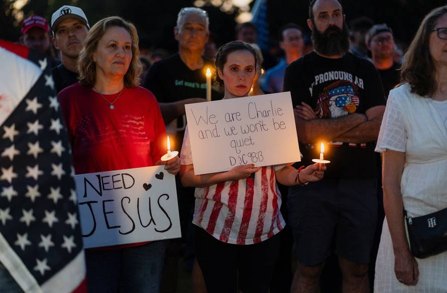 Vigil for Charlie Kirk in Provo