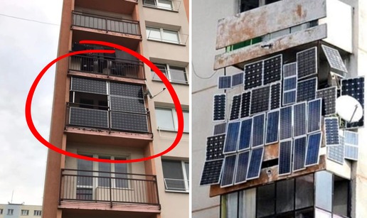 FOTO Čovjek na balkon postavio solarne panele pa oduševio sve: 'Ima  hlad i struju, genijalno!'