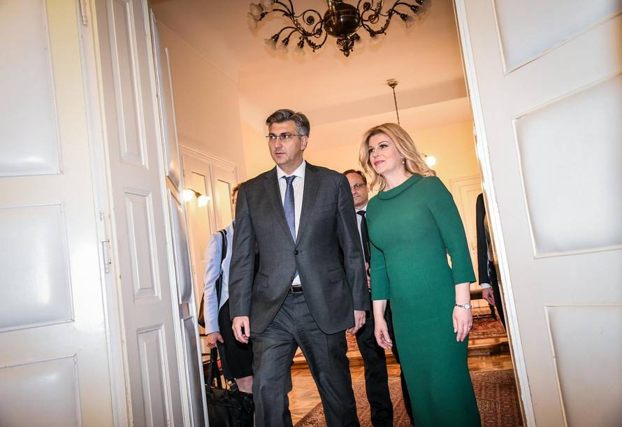 Srdačna dobrodošlica: Domaćin Plenki dočekao je predsjednicu