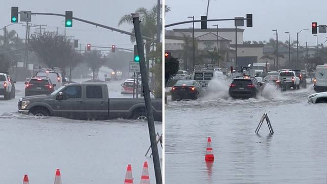 VIDEO Jaka oluja poplavila ulice Kalifornije, auti zaglavili u vodi, a za vikend stiže novi val kiše