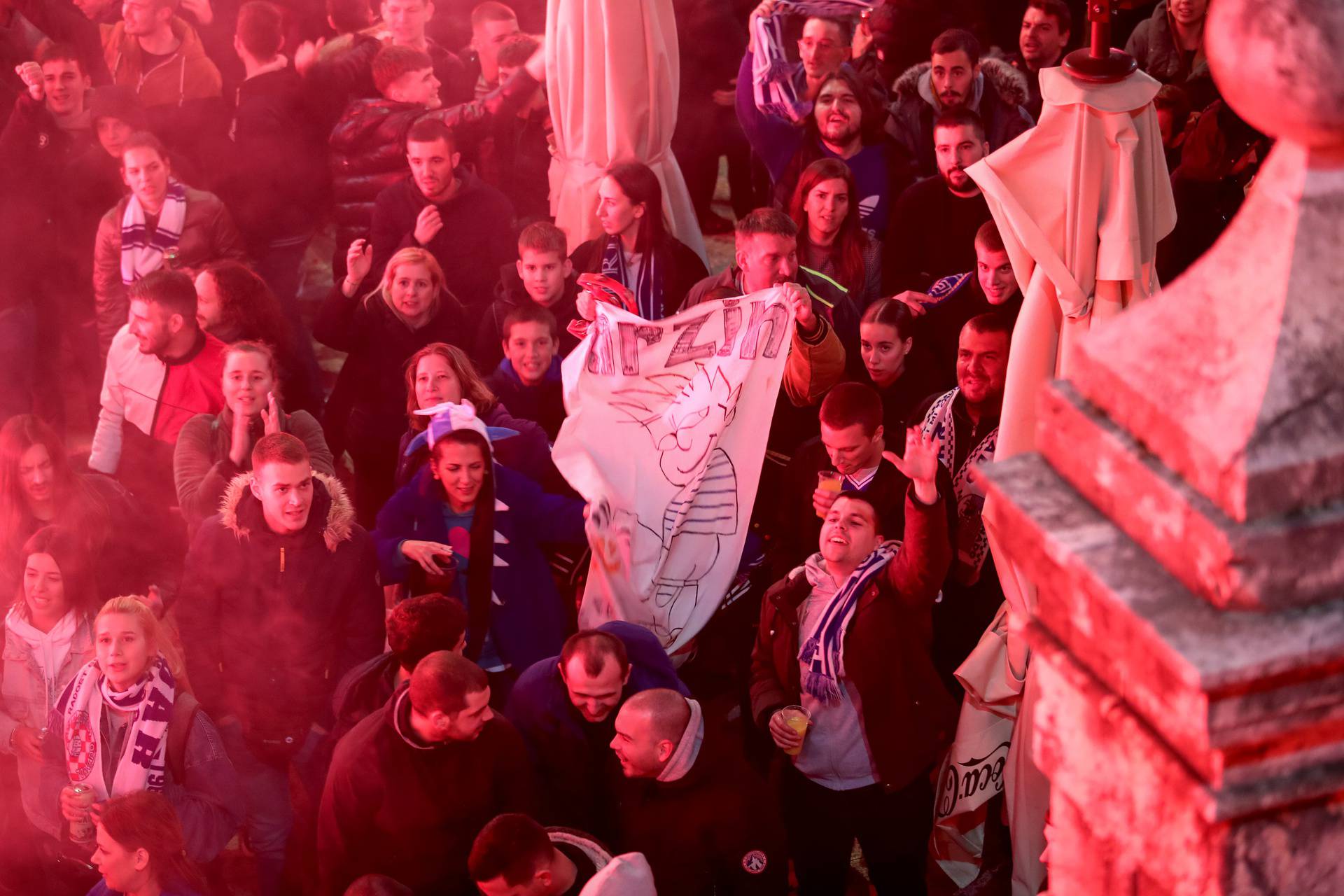 Zadar: Doček košarkaša Zadra nakon osvojenog kupa