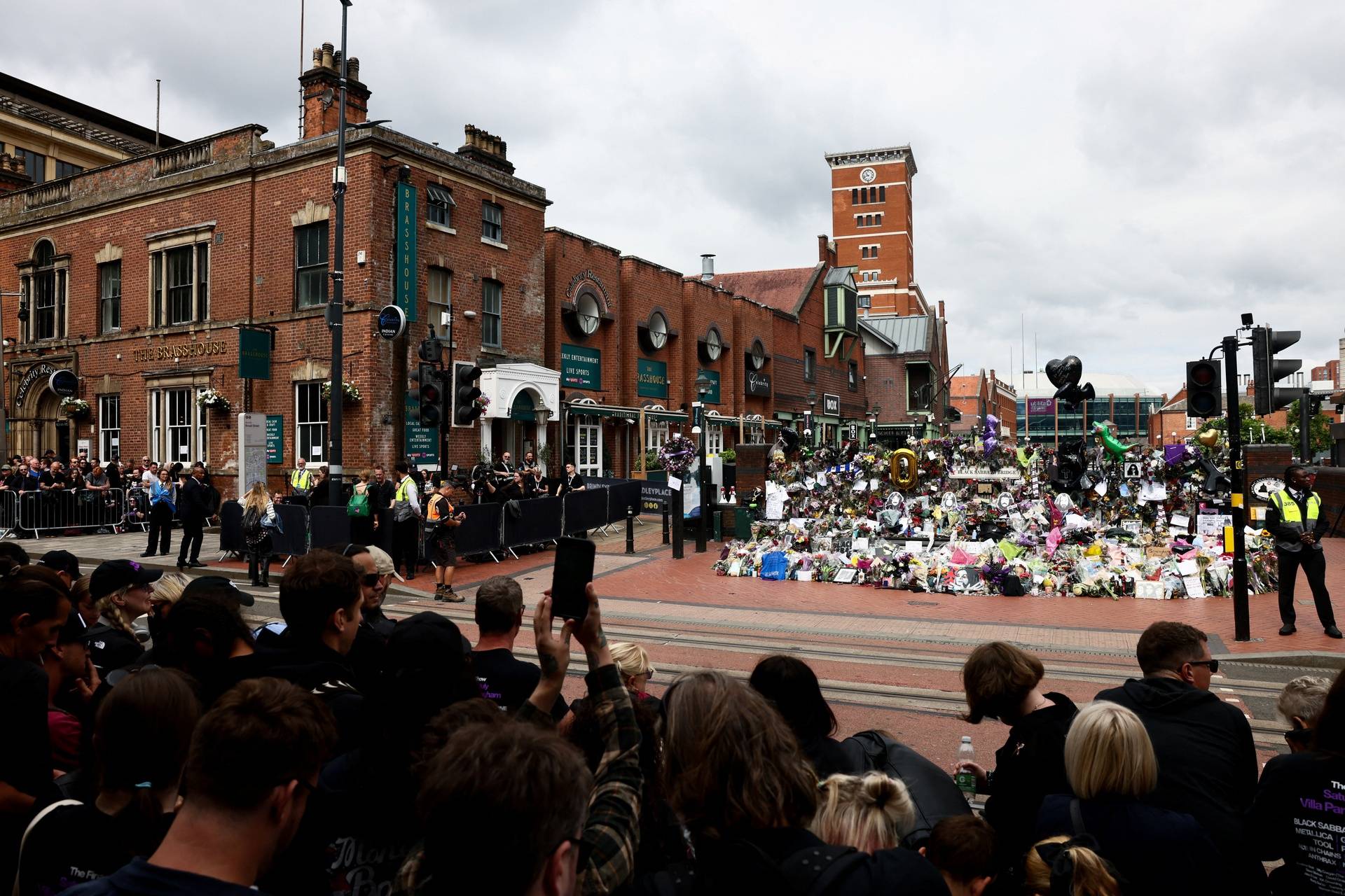 Ozzy Osbourne's funeral cortege travels through Birmingham