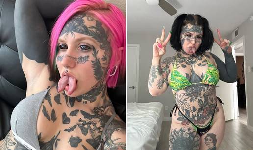 FOTO Tetovirala o&ccaron;ne jabu&ccaron;ice i razdvojila jezik. Obo&zcaron;ava svoj izgled: 'Vi&ccaron;u mi da sam demon!'
