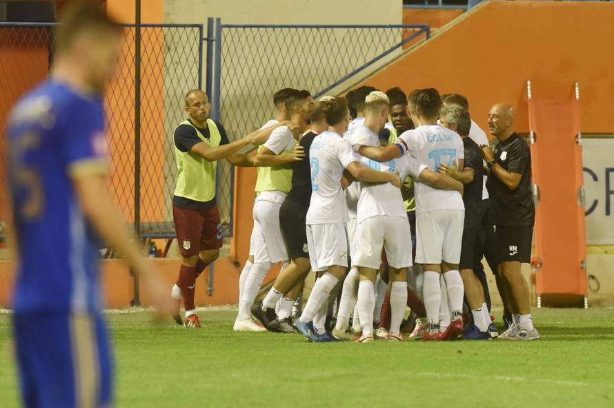 Šibenik: Slavlje Rijeke nakon gola Lokomotivi u finalu Hrvatskog nogometnog kupa