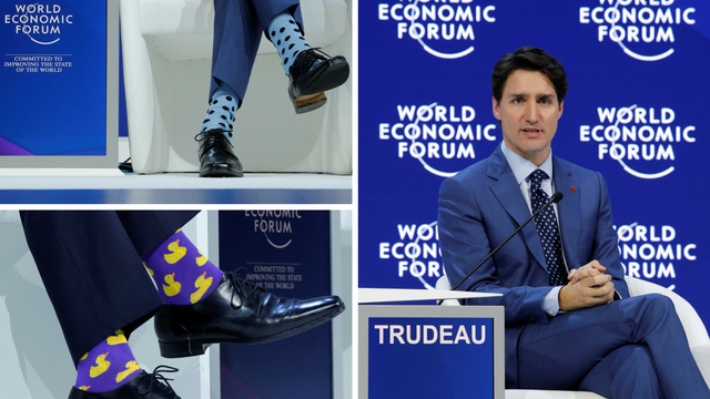 Neobične čarape kanadskog premijera atrakacija u Davosu