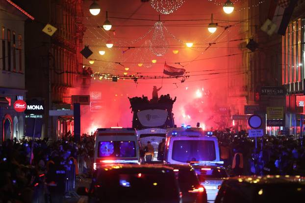 ARHIVA - 2022. Zagreb: Svečani doček nogometaša nakon osvojenog trećeg mjesta na SP-u u Katru