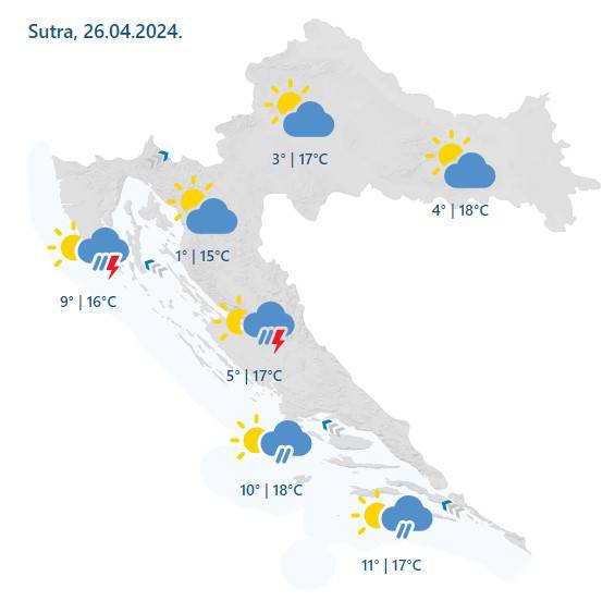 Danas snijeg, sutra već toplije, a od nedjelje idemo na +25°C!