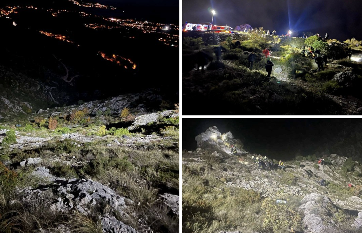 FOTO Užas kod Dubrovnika: Autom sletjeli u provaliju, na terenu vatrogasci i HGSS-ovci