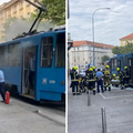 VIDEO Zapalio se tramvaj kod zagreba&ccaron;ke d&zcaron;amije