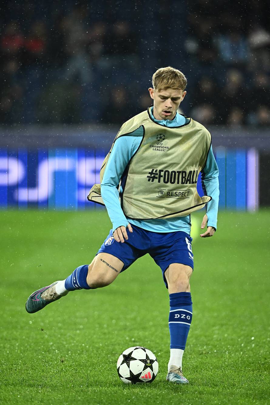 Susret Salzburga i Dinama u Ligi prvaka, zagrijavanje 