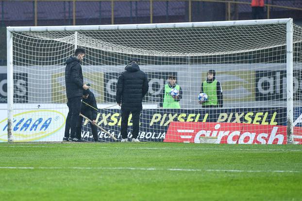 Zagrijavanje uoči utakmice 26. kola HNL-a Gorica - Hajduk