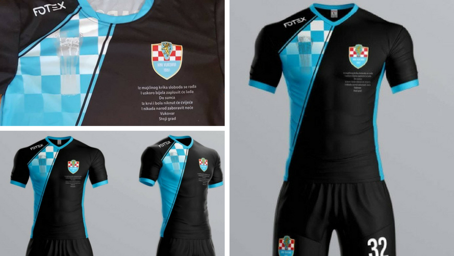 'Stoji grad' i Vodotoranj utkani u dres koji je dirnuo Vukovarce