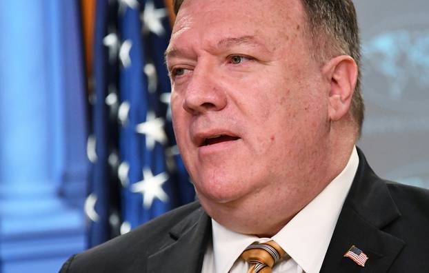 FILE PHOTO: U.S. Secretary of State Mike Pompeo gives news conference in Washington