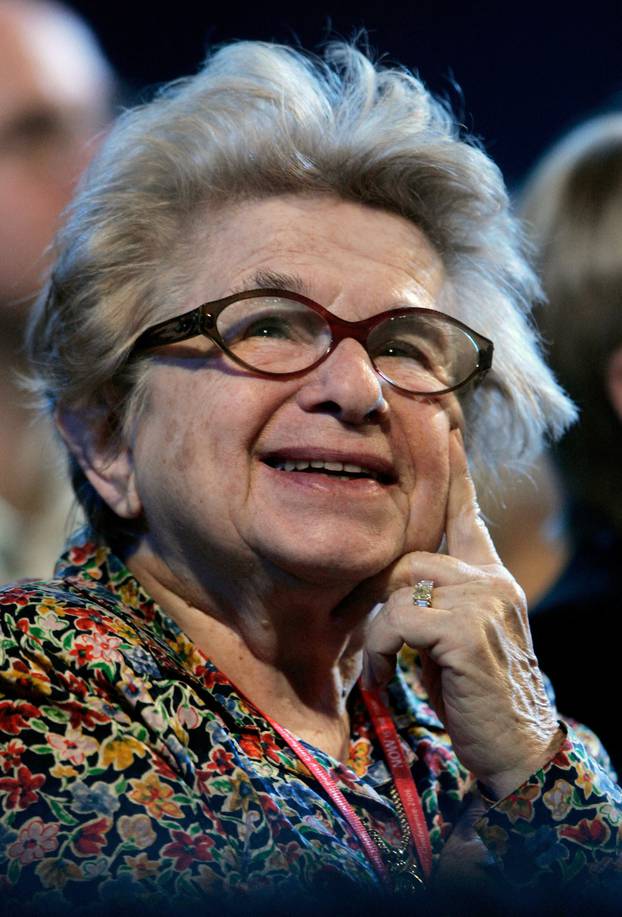 FILE PHOTO: Dr Ruth is pictured at the American Israel Public Affairs Committee annual conference in Washington