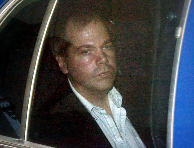 File photo of John Hinckley Jr. arriving at the E. Barrett Prettyman U.S. District Court in Washington DC