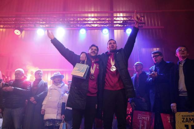 Rijeka: Doček srebrnih Tina Lučina, Filipa Glavaša i Valtera Matoševića