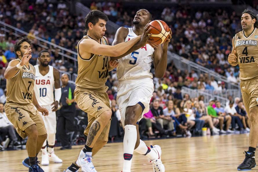 Basketball: USA Basketball Exhibition Game-Argentina at USA