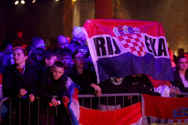 Rijeka: Doček za brončane rukometaše Tina Lučina, Verona Načinovića, Filipa Glavaša, Dinu Slavića