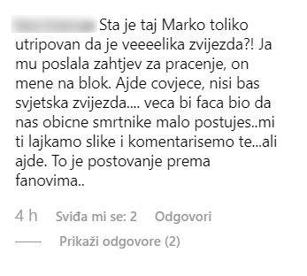 Grubnića napali fanovi: 'Ja mu poslala zahtjev, on me blokirao'