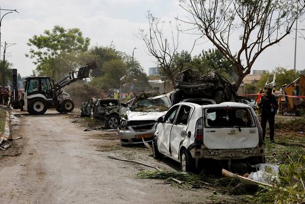 Aftermath of Iran's strike on Israel in Nes Ziona