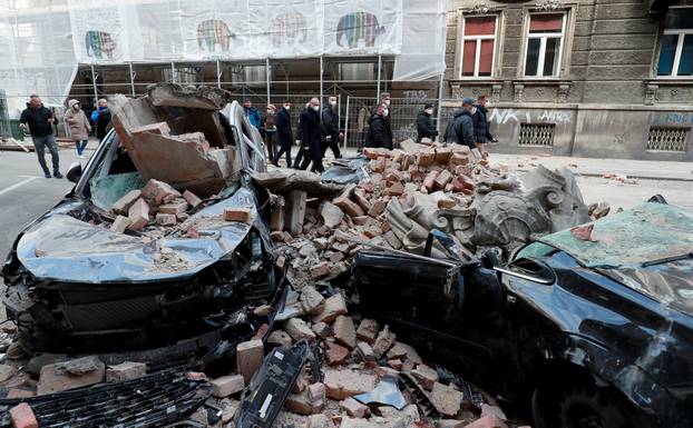 Državni vrh obišao centar Zagreba u kojem su najveća oštećenja nakon potresa