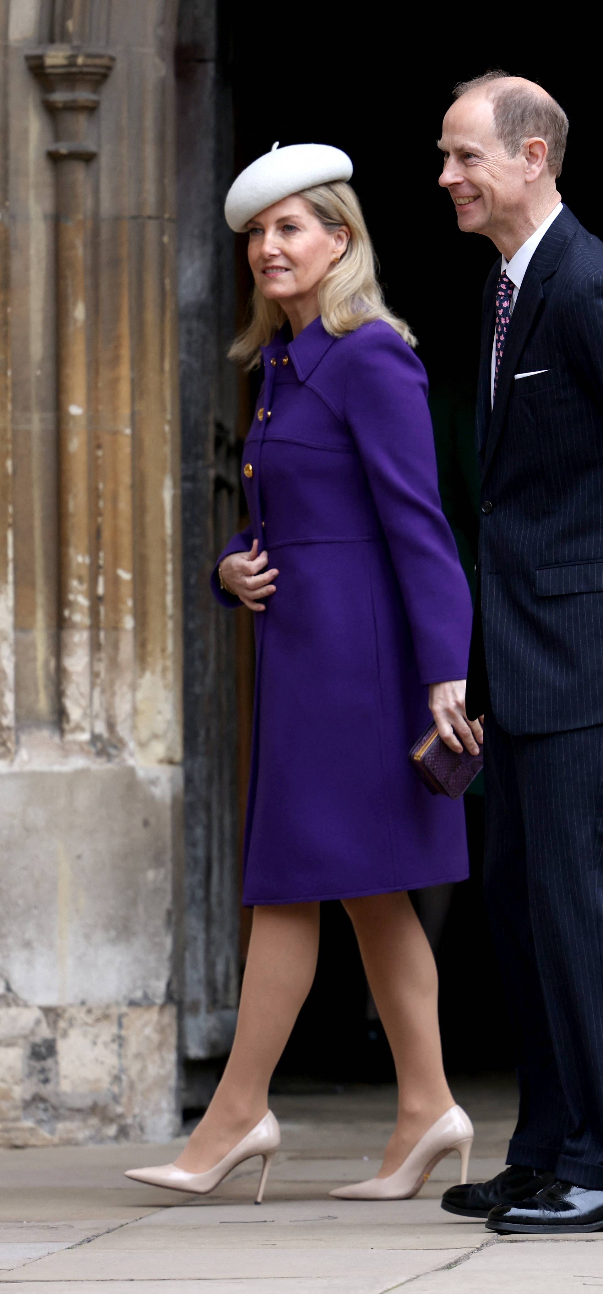 Britain's Royals attend the Easter Matins Service at St. George's Chapel, Windsor Castle